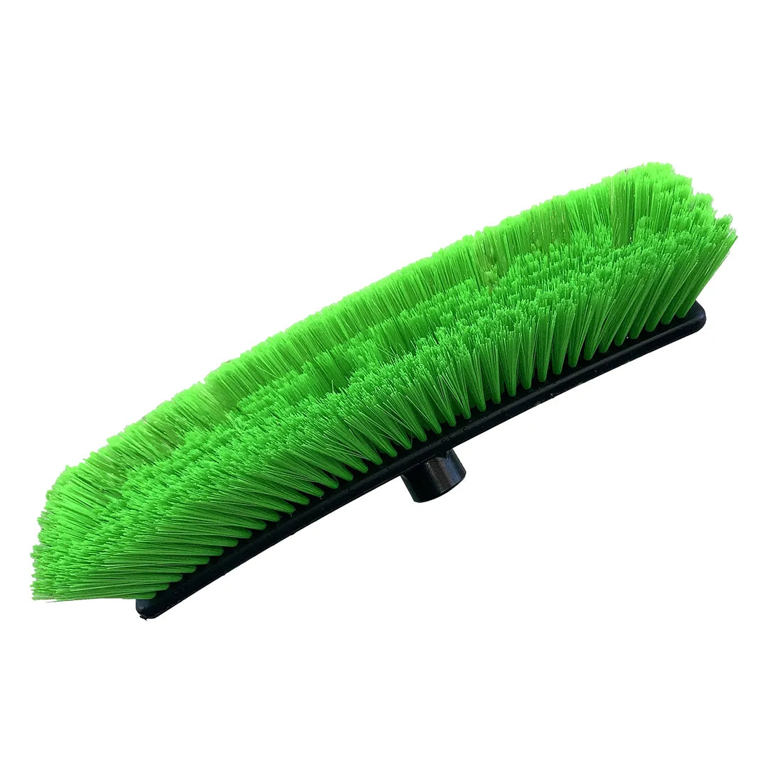 Water Fed Pole 13" Dual Trim Nylon Bristle Brush with 6 Nozzles