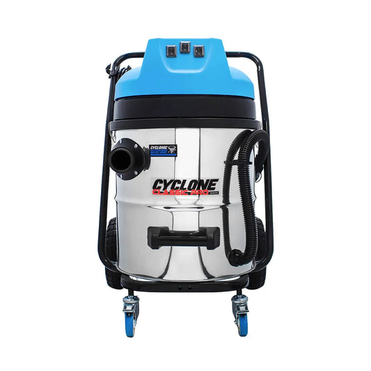 Cyclone Classic Pro 3600W Commercial Gutter Vacuum – 16 Gallon Stainless Steel Triple Motor