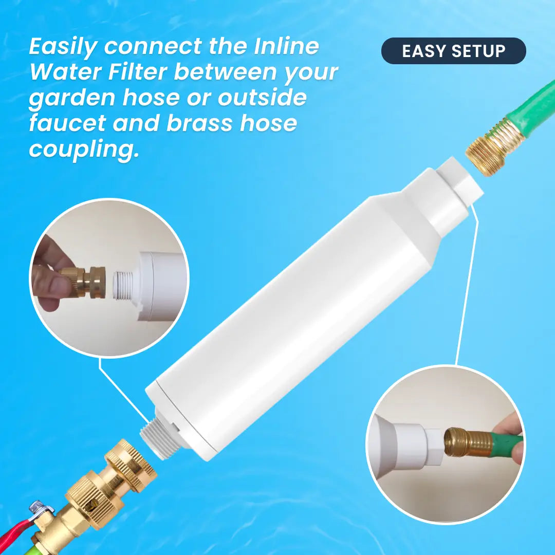 In-Line DI Resin Water Filter for Window Solar Panel Cleaning or Car Washing.
