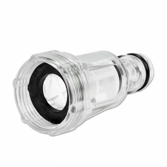 Low-Pressure Inlet Water Filter 3/8 inch Quick Connect Male and 3/4 inch Garden Hose Female
