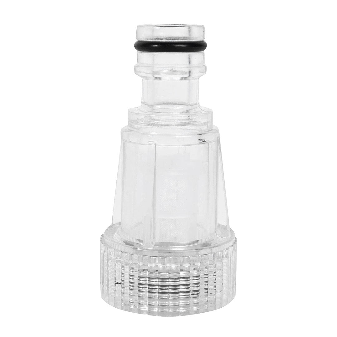 Low-Pressure Inlet Water Filter 3/8 inch Quick Connect Male and 3/4 inch Garden Hose Female
