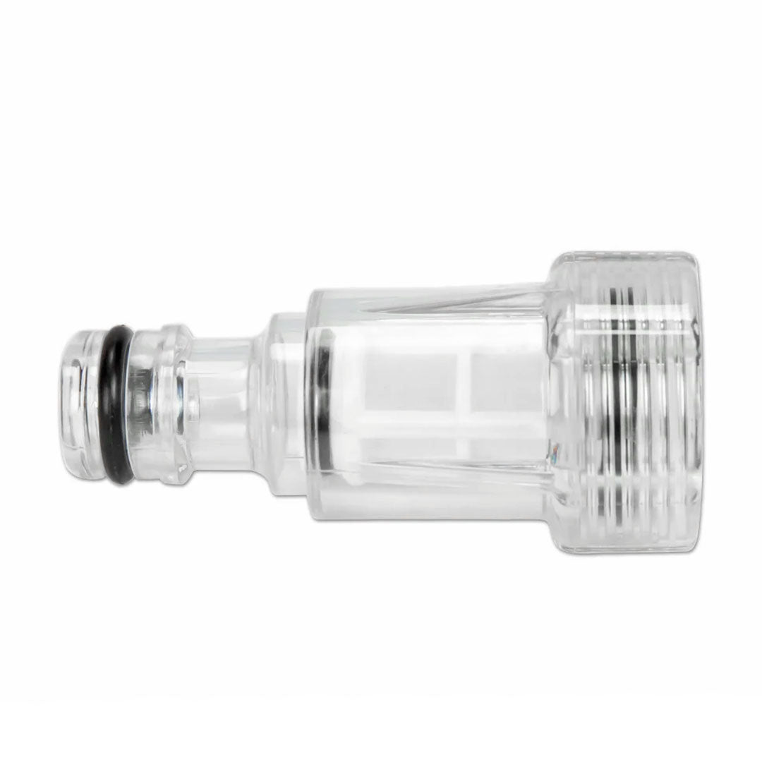 Low-Pressure Inlet Water Filter 3/8 inch Quick Connect Male and 3/4 inch Garden Hose Female