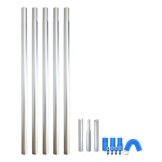 20ft (2 Story) Story Commercial Aluminum Gutter Cleaning Pole Kit (20 Feet Reach)