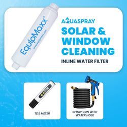 Deionized Inline Filter with TDS Meter, Hose and Adjustable Sprayer