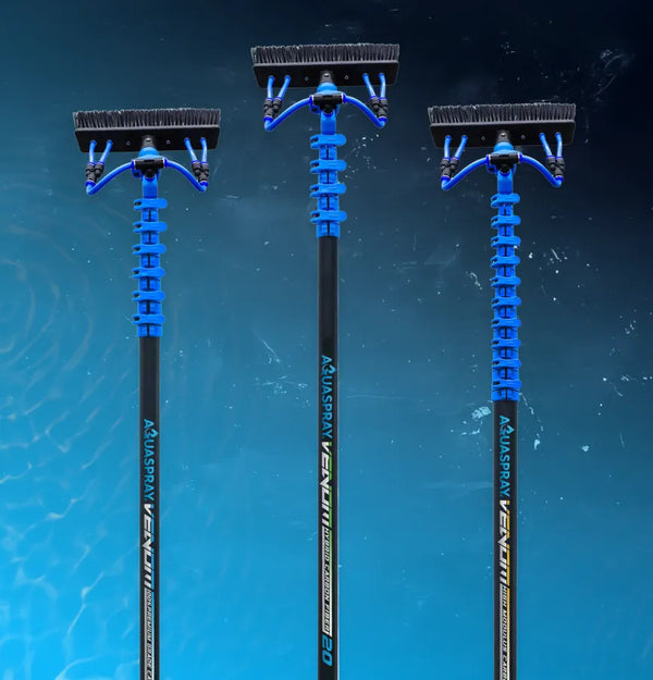 AquaSpray Venom Poles (Carbon Water Fed Poles for High-Reach Cleaning)