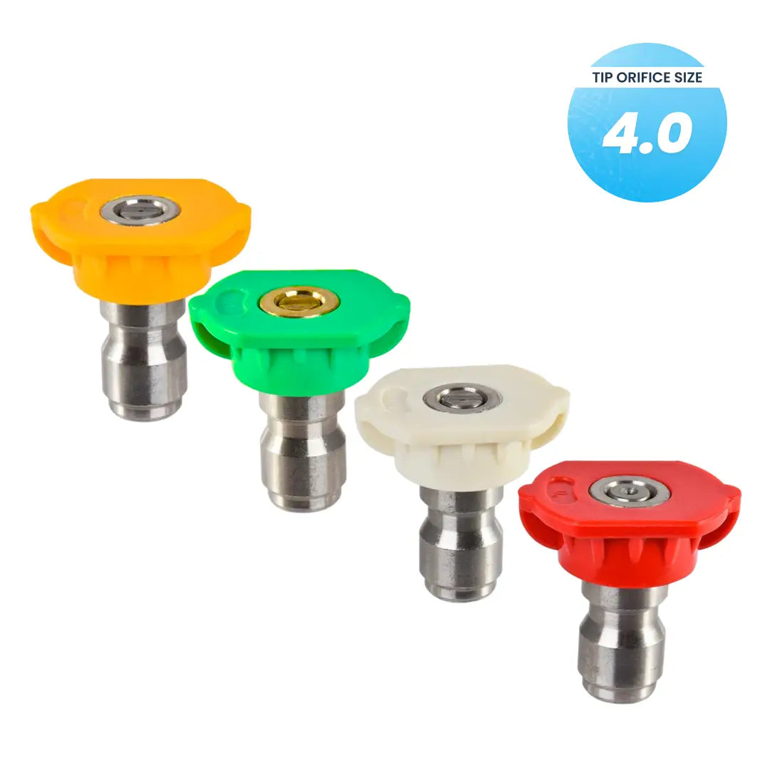 Pro-Grade 4 Piece 1/4" Quick-Connect Pressure Washer Nozzle Kit