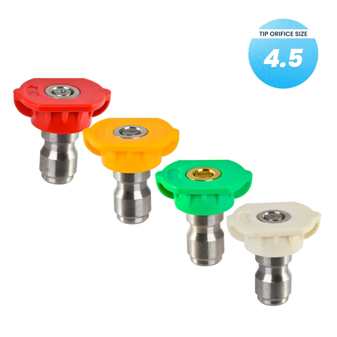 Pro-Grade 4 Piece 1/4" Quick-Connect Pressure Washer Nozzle Kit