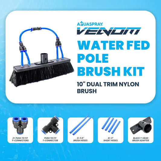 Premium Brush Kit for AquaSpray Venom Water Fed Poles