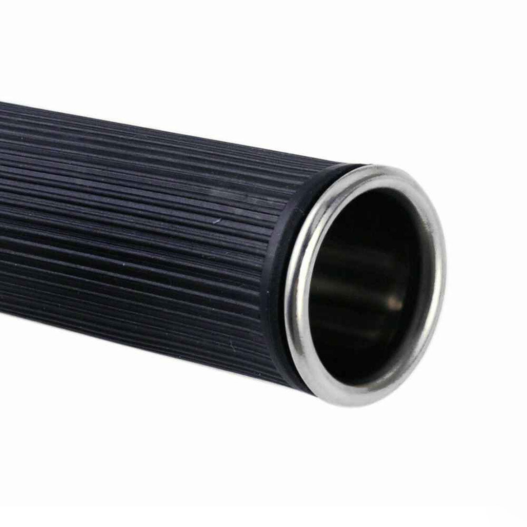 Close-Up View of the Window Squeegee showing the sleek, ribbed black handle.