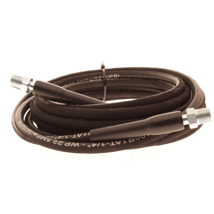 25 Feet High Pressure Hose 3000 psi, 3/8 inch male and 3/8 inch female Quick Connect, Single Braid