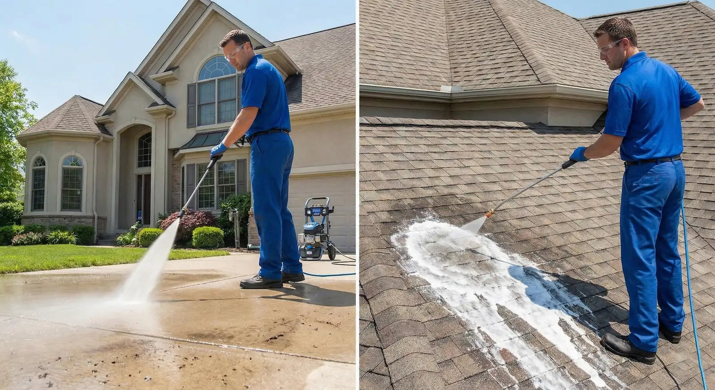 Equip Maxx The Difference Between Pressure Washing and Soft Washing