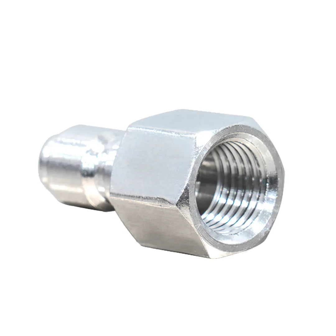 Gallery image 2 for 1/4" Female NPT Screw Thread to Quick Connect 1/4" Male, extend lance of your pressure washer with this coupling