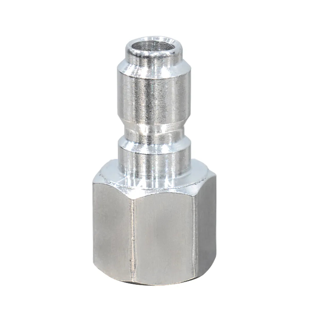 Gallery image 1 for 1/4" Female NPT Screw Thread to Quick Connect 1/4" Male, extend lance of your pressure washer with this coupling