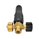 Pressure Washer Foam Lance Head 1/4" Female NPT. Front view detailing the solid brass nozzle opening.