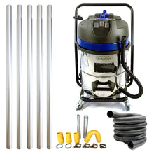 Load image into Gallery viewer, 20ft (2 Story) Gutter Vacuum Cleaning System, 16 Gallon Classic Cyclone, 3600 Watts, 3 x Motor Vacuum and 25ft 2&quot; Diameter Hose(Bundle Discount)