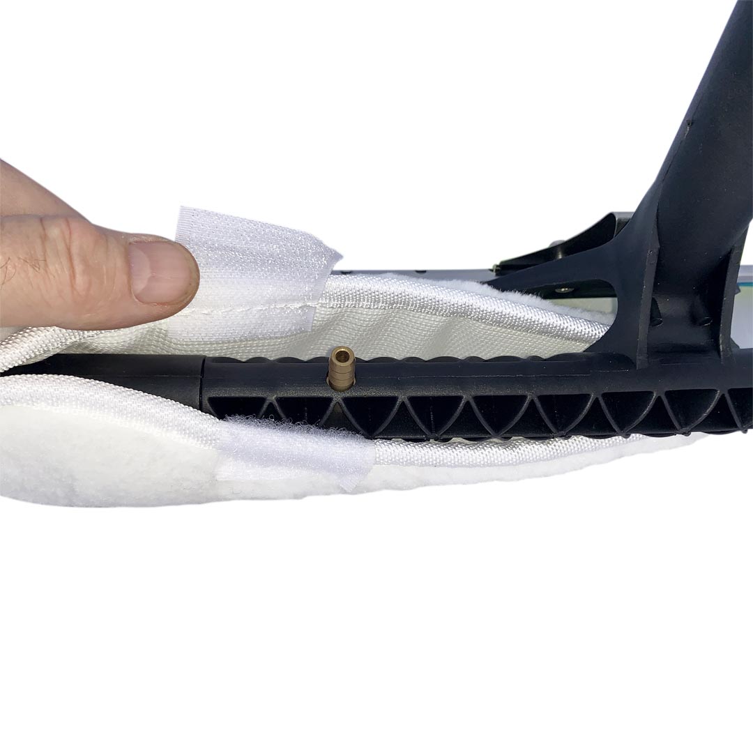 All in One 2 Nozzle Scrubber & Squeegee for Water Fed Poles