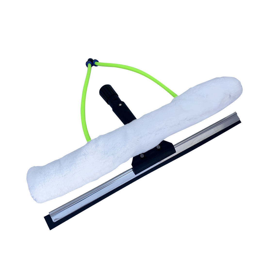Gallery image 2 for All in One 2 Nozzle Scrubber &amp; Squeegee for Water Fed Poles