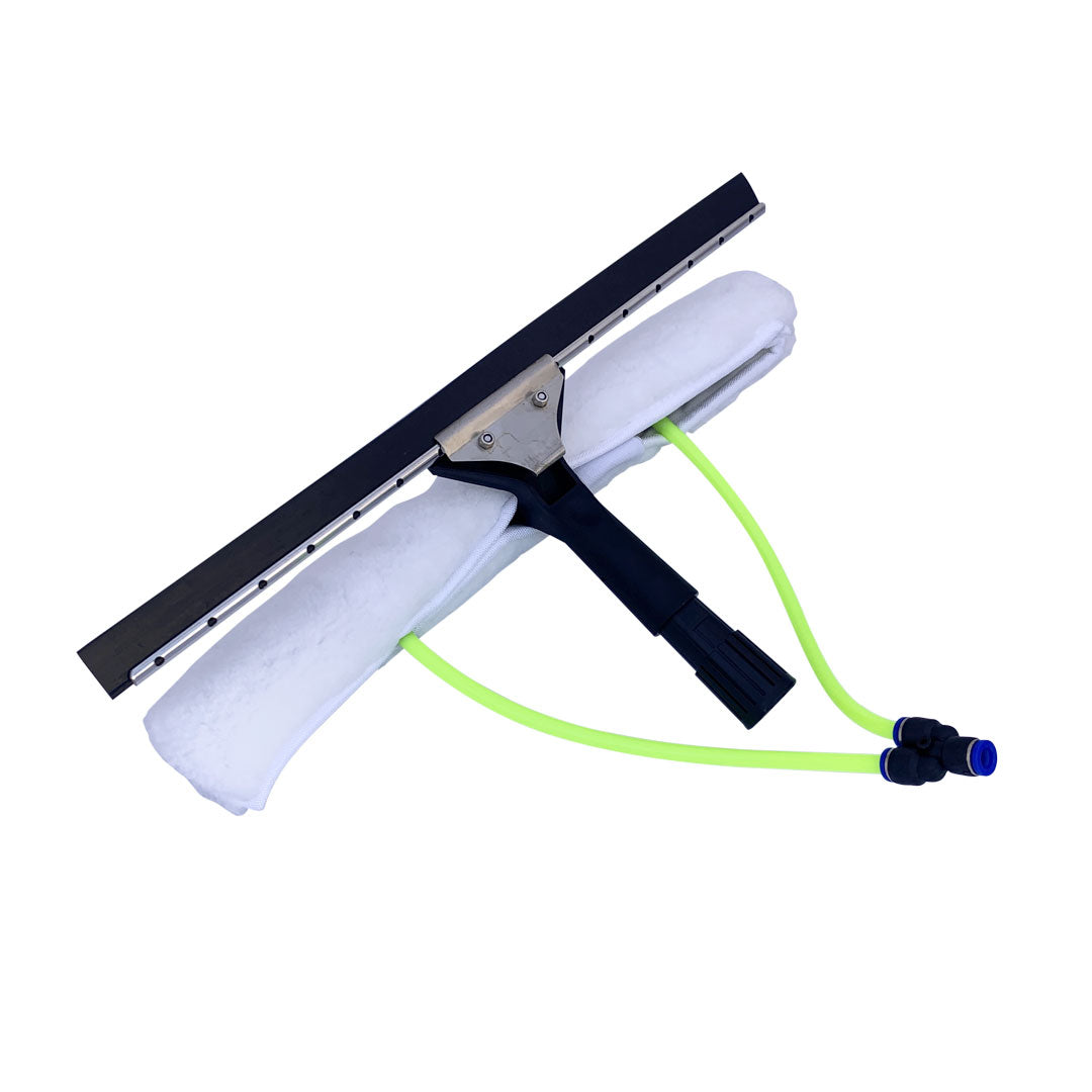 Gallery image 1 for All in One 2 Nozzle Scrubber &amp; Squeegee for Water Fed Poles