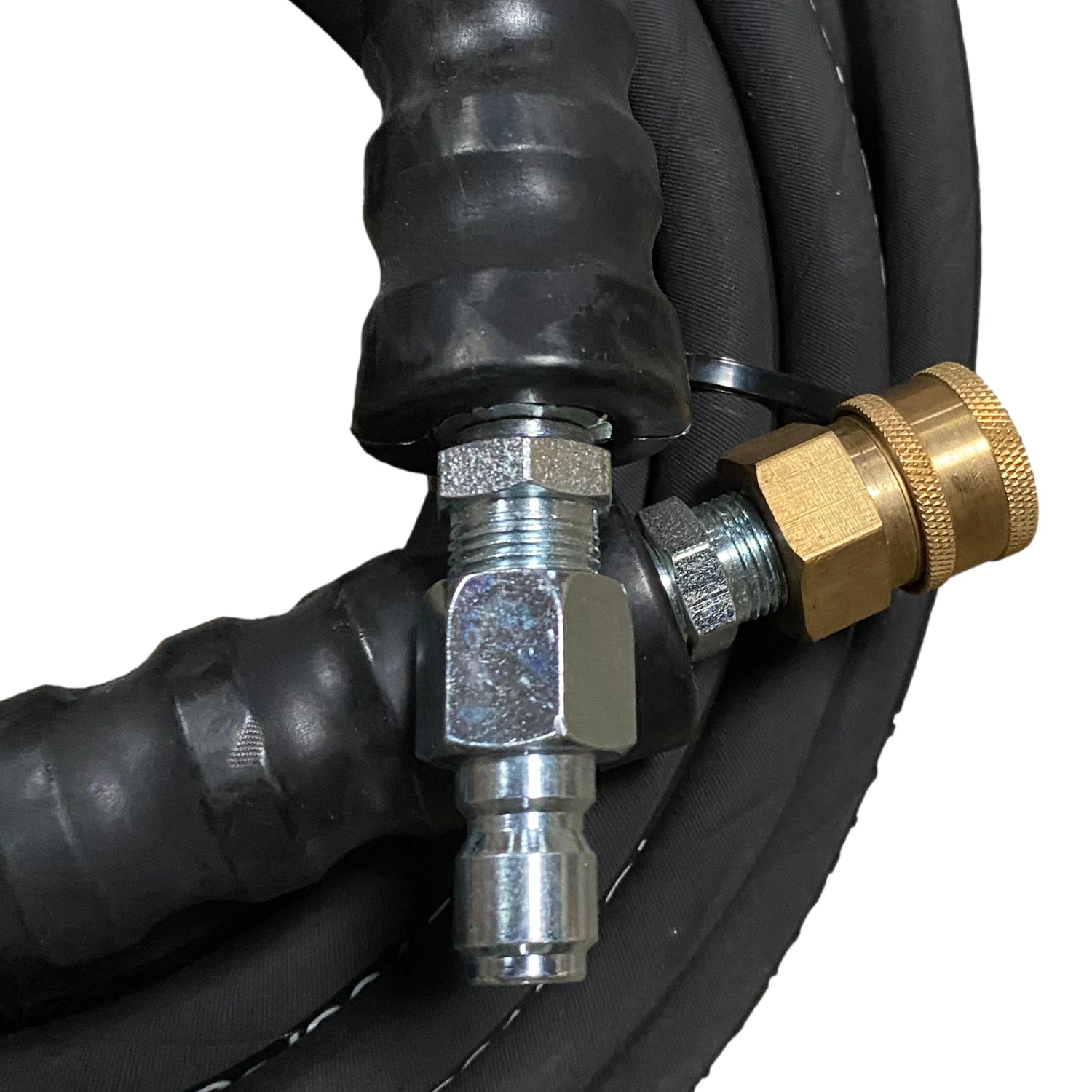 Gallery image 6 for 25 Feet High Pressure Hose 3000 psi, 3/8 inch male and 3/8 inch female Quick Connect, Single Braid