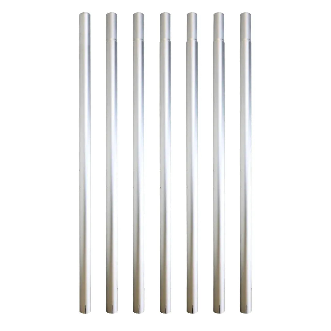 20 Gallon Cyclone II 3600W Stainless Steel Gutter Vacuum with 28 Foot Aluminum Poles and Bag