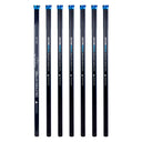 Seven vertical black poles from the 28ft Kevlar insulated base and carbon pole kits with blue top clamps.