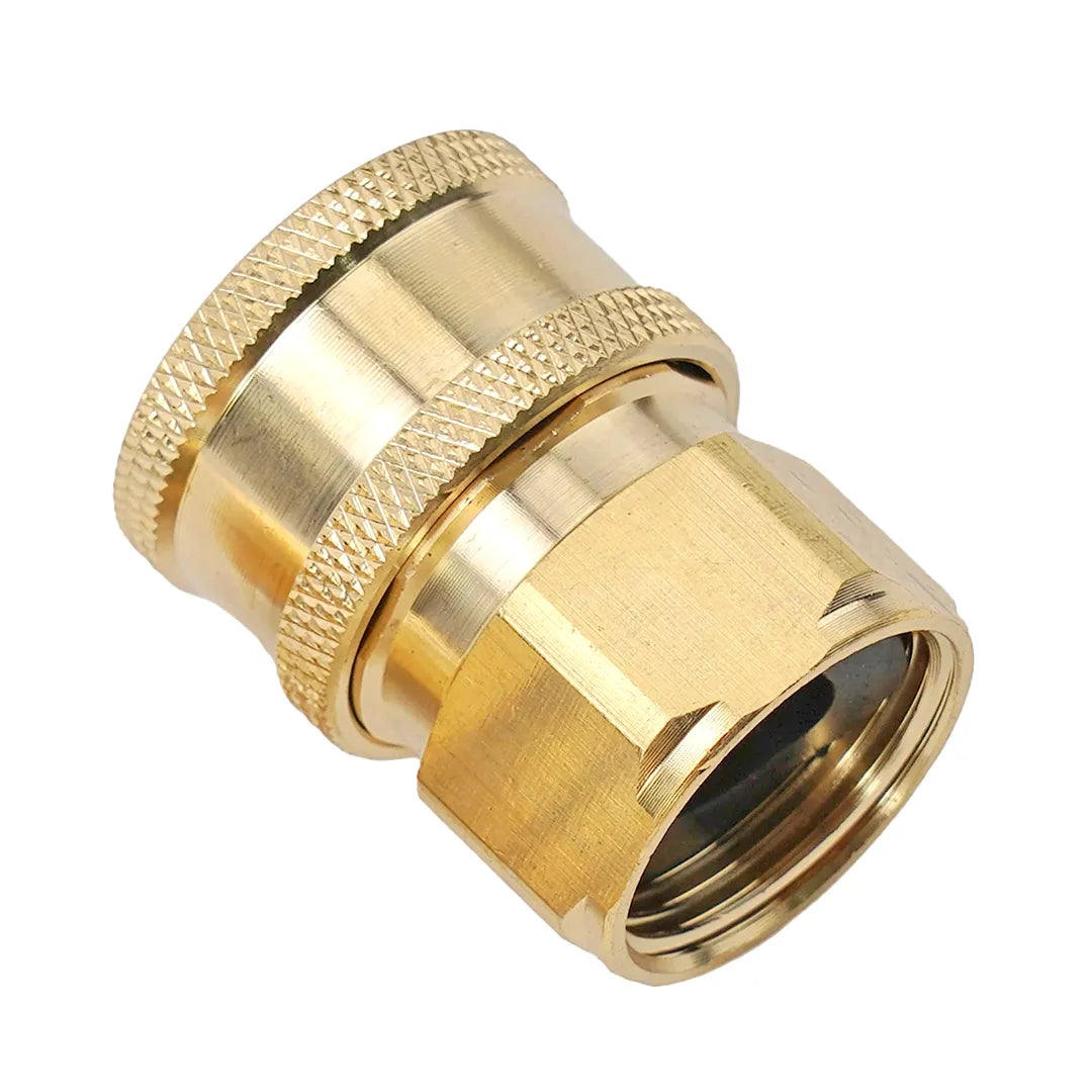 Gallery image 2 for 3/8 inch Pressure Washer Coupler, Brass Fitting Female Quick Connector 3/8 inch female Thread