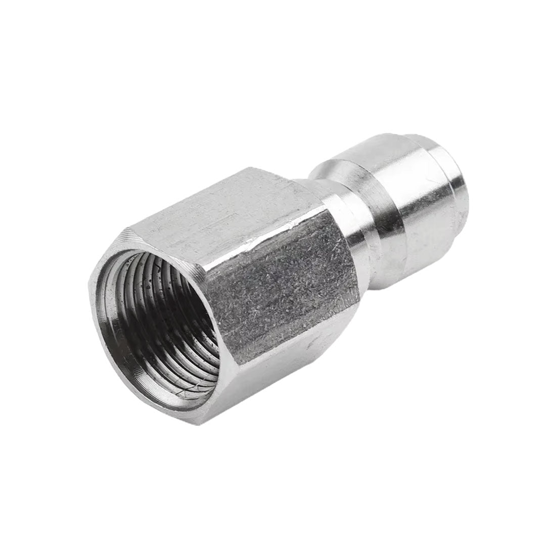 Gallery image 4 for 1/4" Female NPT Screw Thread to Quick Connect 1/4" Male, extend lance of your pressure washer with this coupling