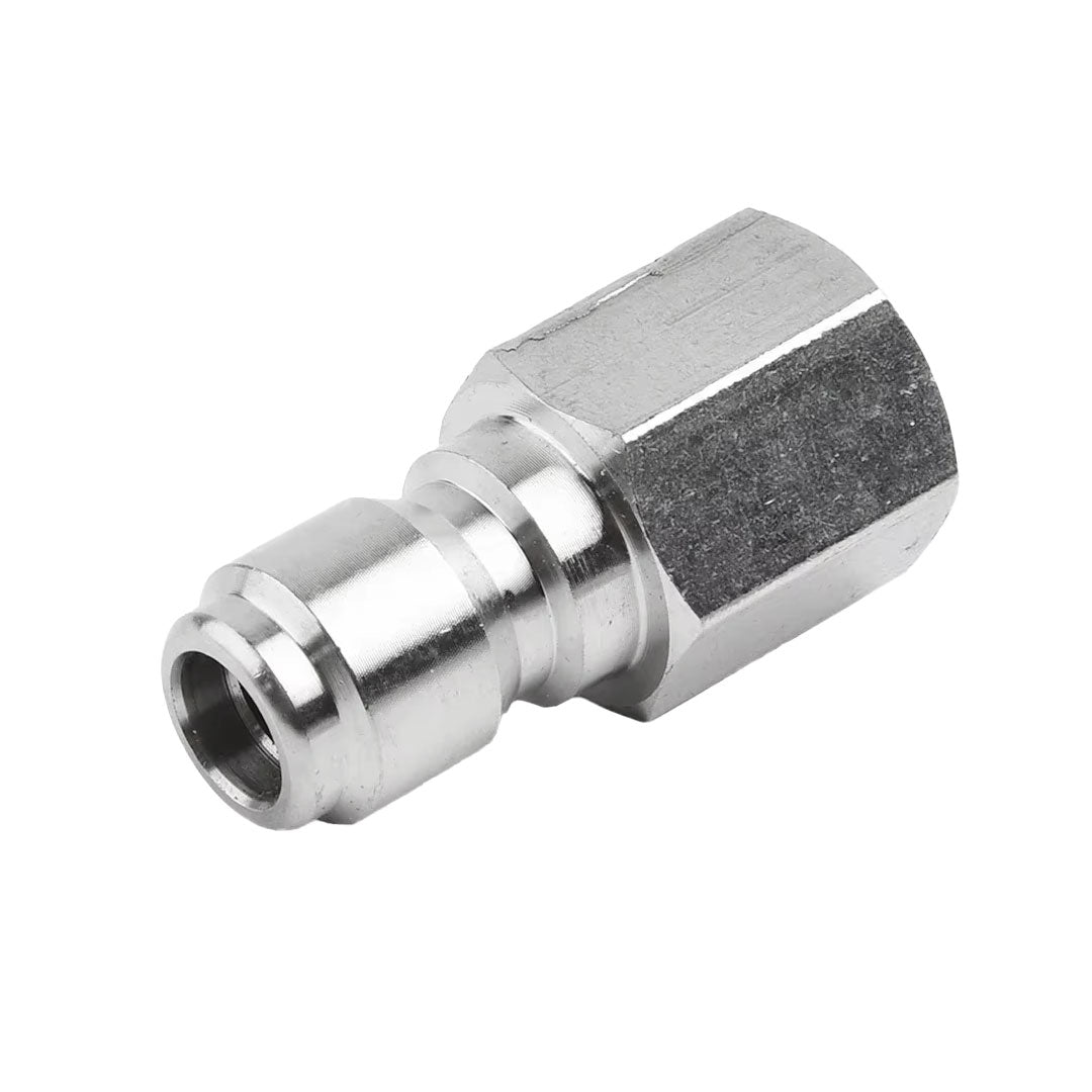 Gallery image 3 for 1/4" Female NPT Screw Thread to Quick Connect 1/4" Male, extend lance of your pressure washer with this coupling