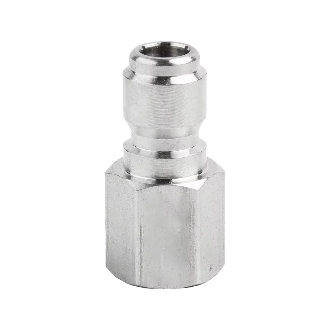 Gallery image 1 for 3/8" Female NPT Screw Thread to 3/8 inch Male Quick Connect Plug coupling