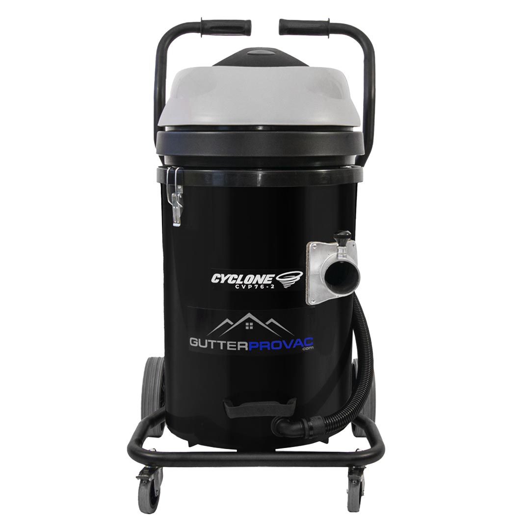 20 Gallon Cyclone 2400W Polypropylene Domestic Gutter Vacuum with 20 Foot Carbon Fiber Clamping Poles and Bag