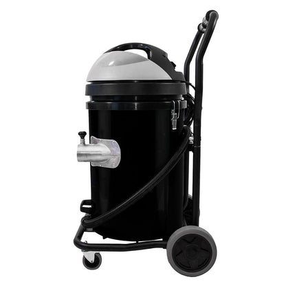 20 Gallon Cyclone 2400W Polypropylene Domestic Gutter Vacuum with 28 Foot Carbon Clamping Poles, and Bag