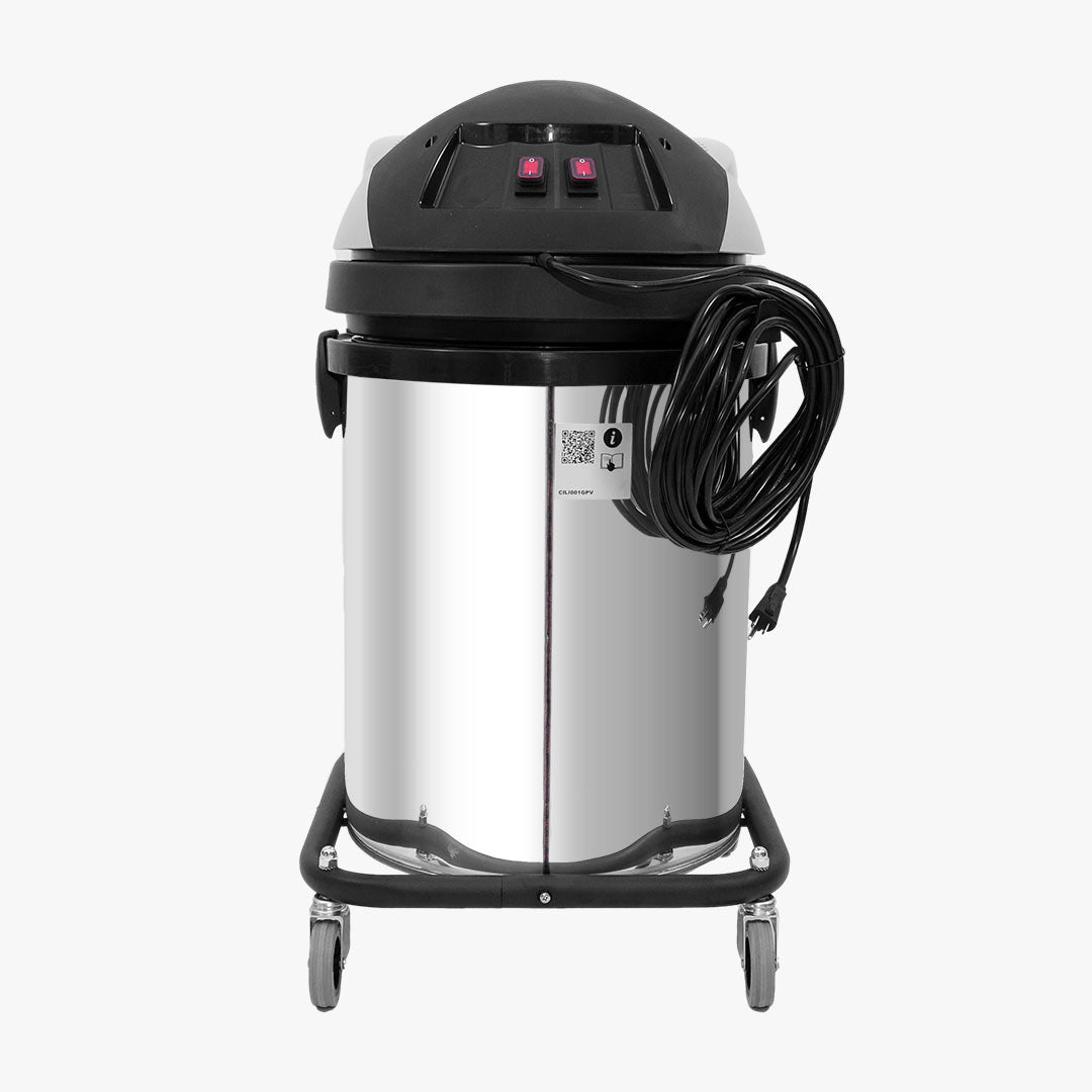 Gallery image 11 for 13 Gallon Cyclone 2200W Residential Stainless Steel Gutter Vacuum (Inc. 20ft Aluminum Pole Kit &amp; Bag)