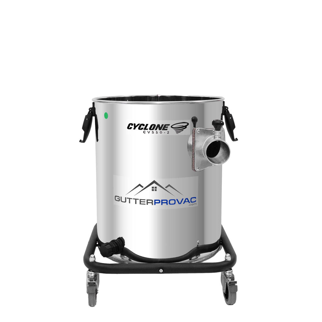 Gallery image 21 for 13 Gallon Cyclone 2200W Residential Stainless Steel Gutter Vacuum (Inc. 20ft Aluminum Pole Kit &amp; Bag)