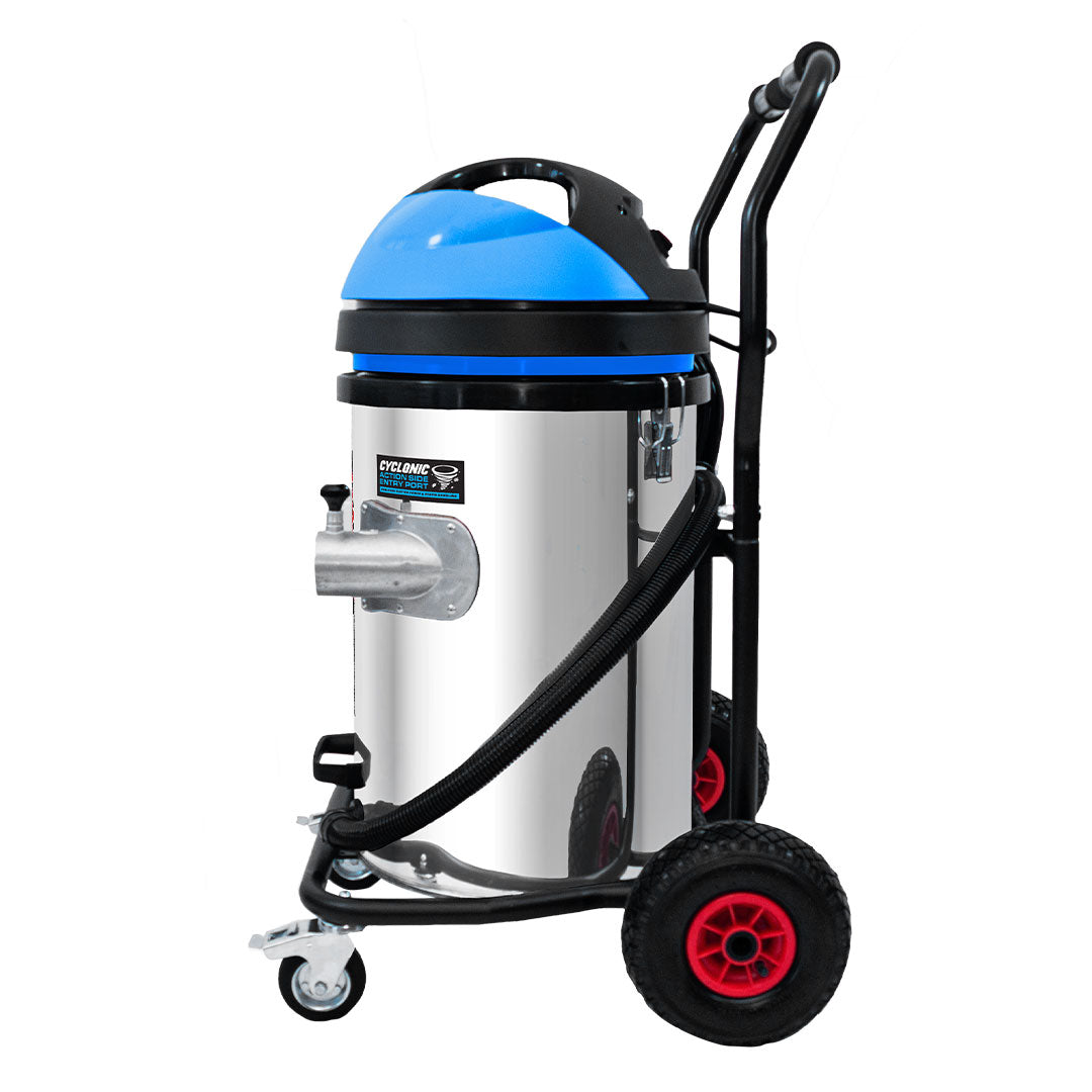 Gallery image 9 for Cyclone II 20 Gallon 3600W Triple Motor 240V Stainless Steel Commercial Gutter Vacuum