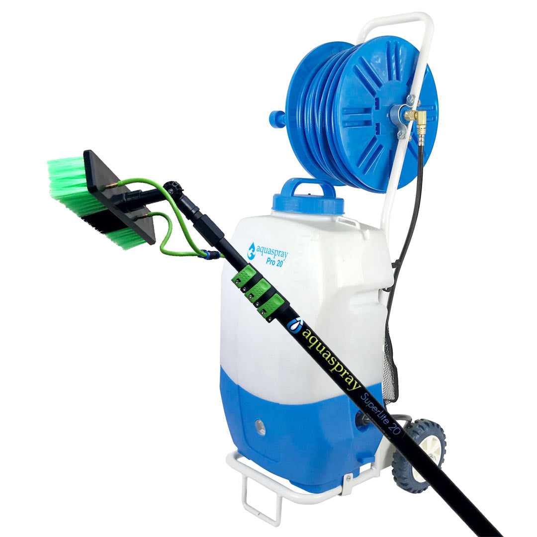 AquaSpray Pro20 - 5.2-gallon tank with 20-foot aluminum water-fed pole option.