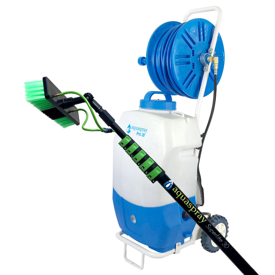 AquaSpray Pro20 - 5.2-gallon tank with 30-foot aluminum water-fed pole option.