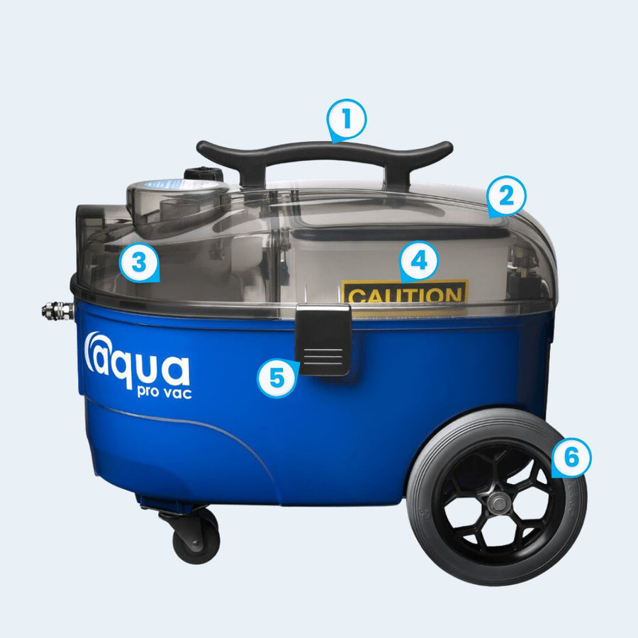 Aqua Pro Vac - Portable Lightweight Carpet Extractor / Carpet Shampooer for Auto Detailing & Home Cleaning