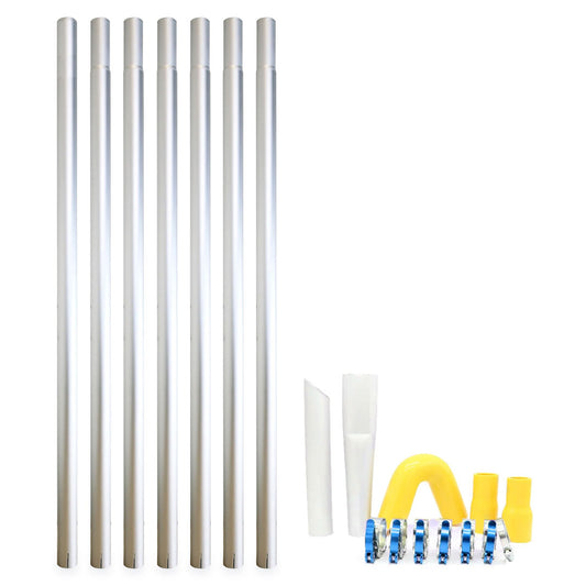 28ft Aluminum Gutter Cleaning Pole Kit