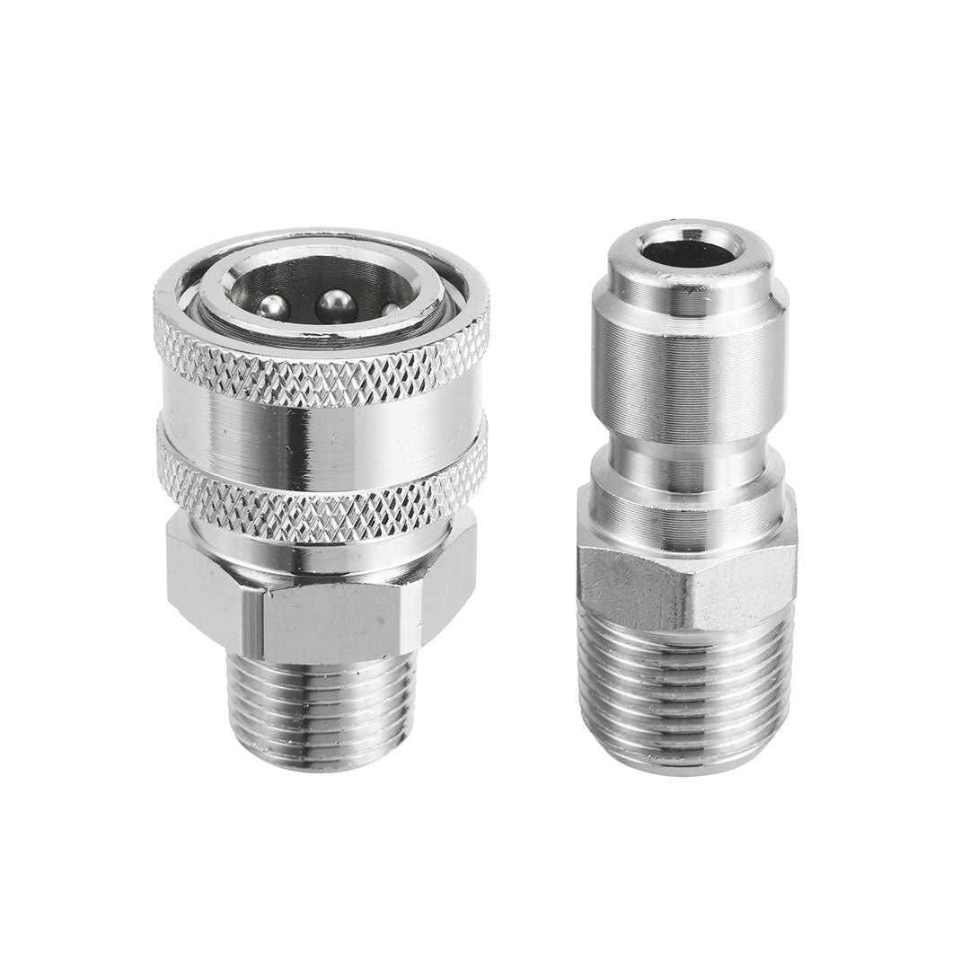 Quick Connect Shut Off Ball Valve for Pressure Washers, 3/8 Inch