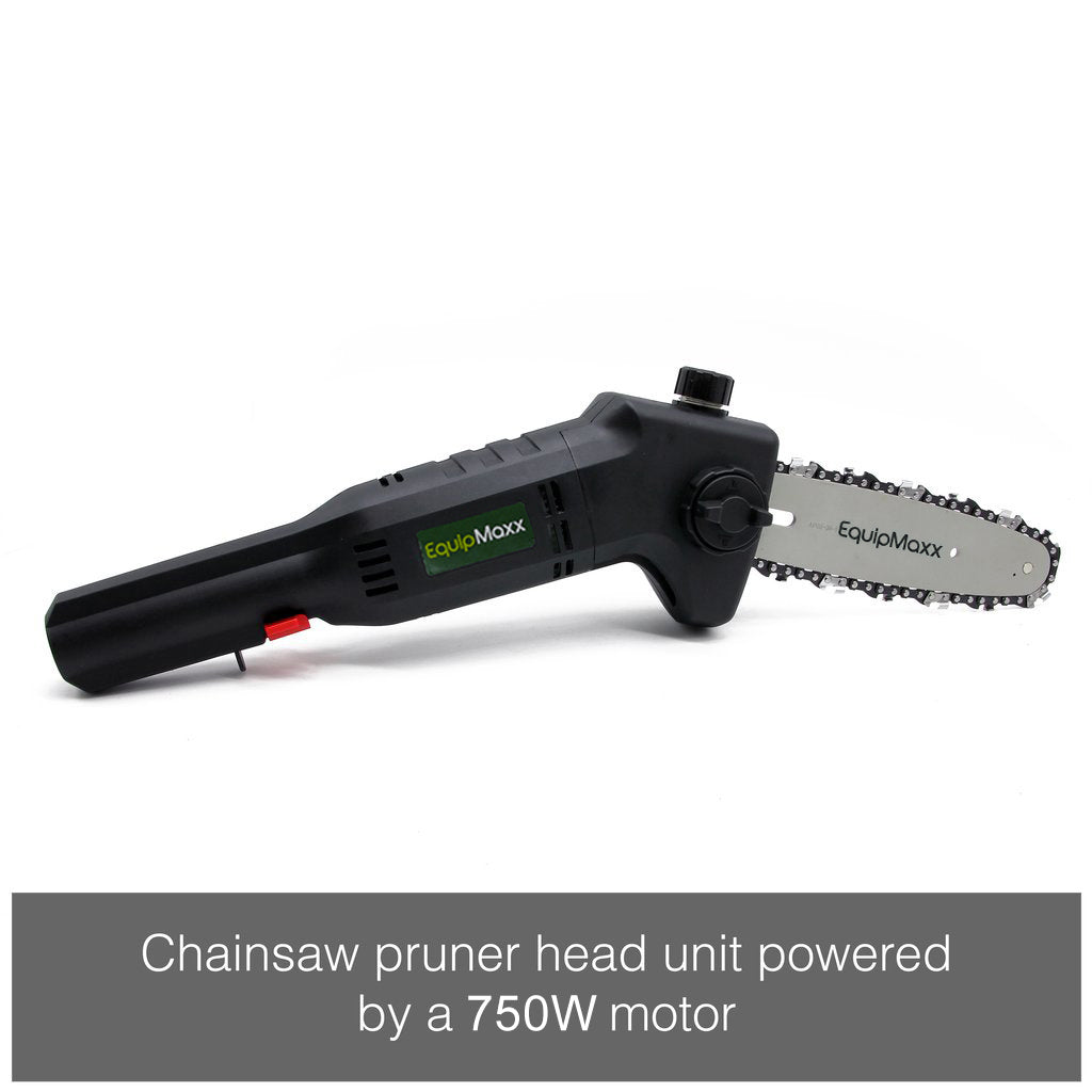 Gallery image 13 for Open-Box Return 2-in-1 Electric Long Reach Chainsaw &amp; Hedge Trimmer