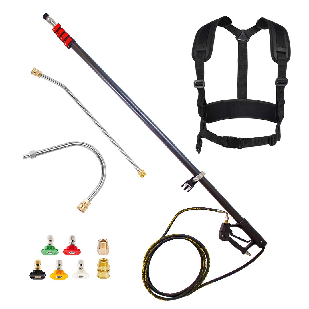 Gallery image 1 for 24ft Carbon Telescopic Lance Kit for Pressure Washers