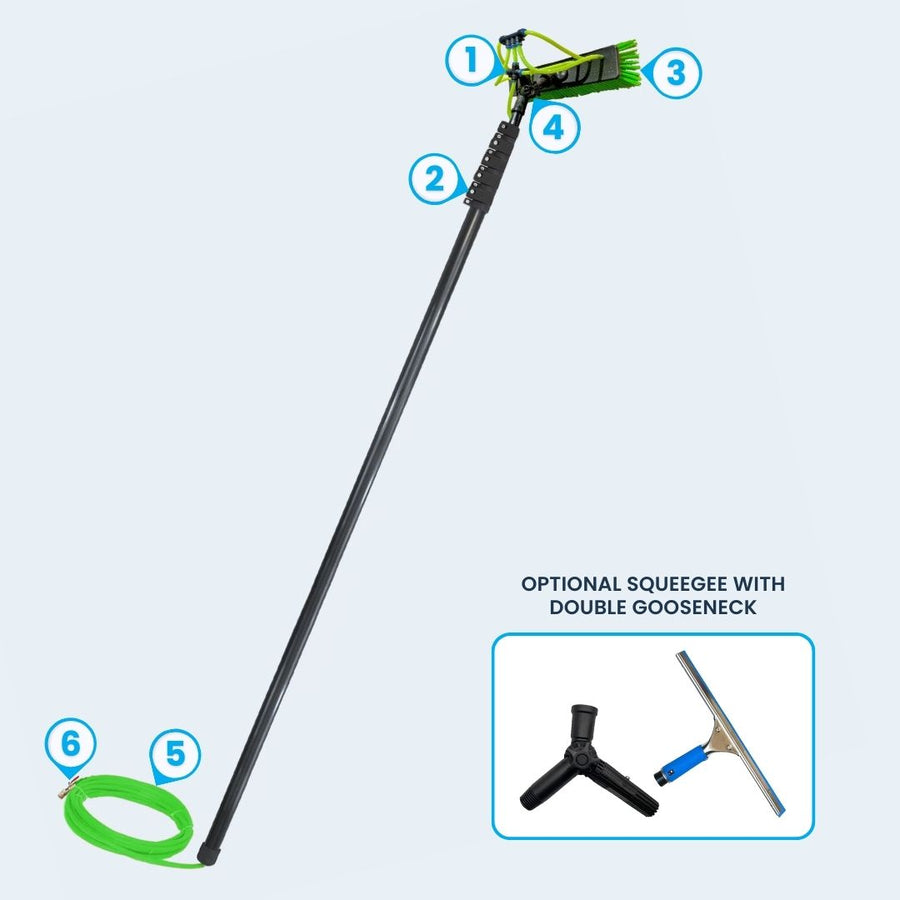 30 Foot Carbon Fiber Telescoping Water Fed Pole