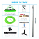 Inside the box of the Carbon Water Fed Pole with Squeegee.
