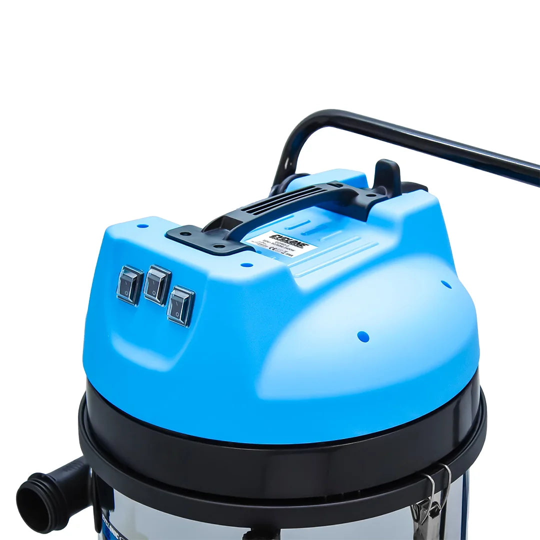 Gallery image 9 for Cyclone Classic Pro 16 Gallon 3600W Triple Motor 240V Stainless Steel Commercial Gutter Vacuum