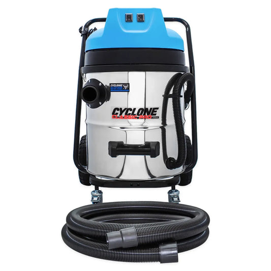 Cyclone Classic Pro 2200W Residential Gutter Vacuum – 16 Gallon Stainless Steel Dual Motor