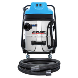 Cyclone Classic Pro 16 Gallon 2200W Dual Motor 120V Stainless Steel Residential Gutter Vacuum