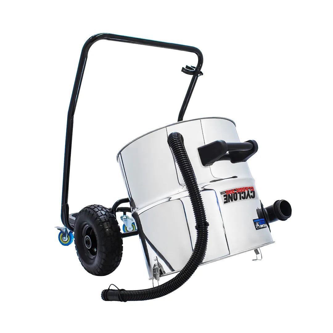 Gallery image 12 for Cyclone Classic Pro 16 Gallon 3600W Triple Motor 240V Stainless Steel Commercial Gutter Vacuum