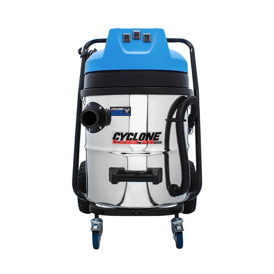 Cyclone Classic Pro 3600W Commercial Gutter Vacuum – 16 Gallon Stainless Steel Triple Motor