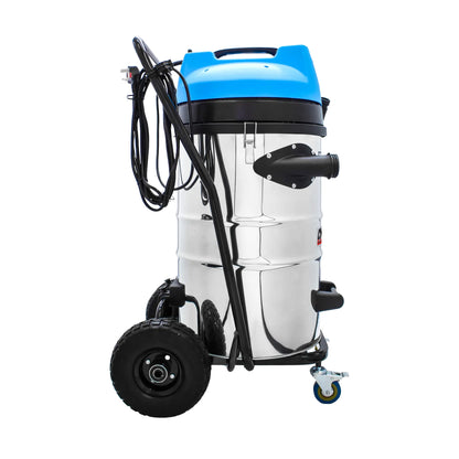 20 Gallon Classic Cyclone Gutter Vacuum, 40 Foot Carbon Clamping Gutter Poles, Pole Carry Bag and 15ft Hose