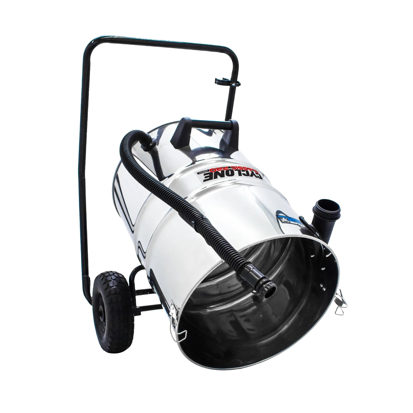 20 Gallon Classic Cyclone Gutter Vacuum, 40 Foot Carbon Clamping Gutter Poles, Pole Carry Bag and 15ft Hose